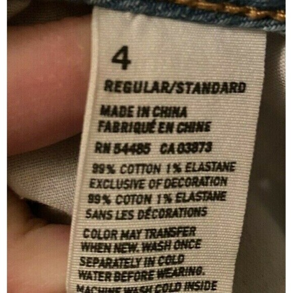 Women’s American Eagle Light Wash Distressed Jeans Size 4 Regular Skinny Jeans - Picture 5 of 5